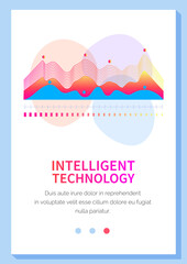 Intelligent technology hud interactive panel. Data screen with charts, diagrams. Futuristic ui infographics on white background. Diagram lines color chart, graph presentation. Annual financial report