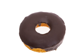chocolate donut isolated