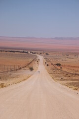 Impressive Namibian Road in Namib Desert