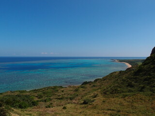 Fototapeta na wymiar パラグライダーから見る石垣島北部