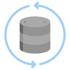 DATABASE flat icon,linear,outline,graphic,illustration