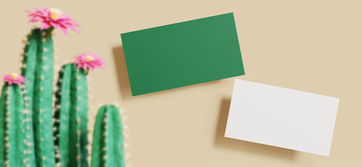 business card name mockup for product display.