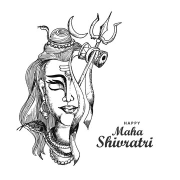 Om Namah Shivaya Lord Shiva Sketch Zip Pouch by Asp Arts - Pixels-suu.vn