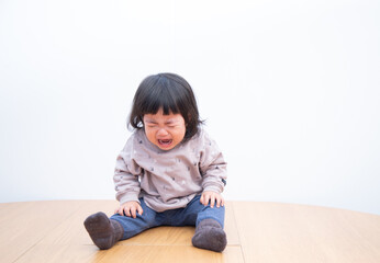 泣いている赤ちゃん