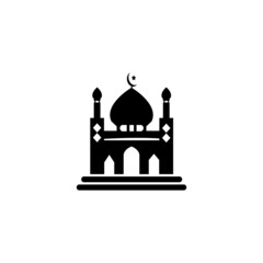 mosque icon logo image vector illustration