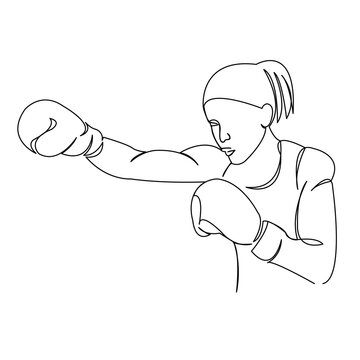 recommend clip art: girl boxer