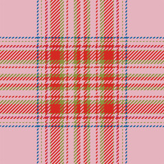 Plaid check pattern. Seamless fabric texture. Tartan textile print.