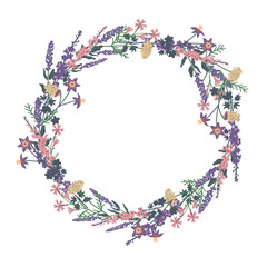 Decorative flower wreath