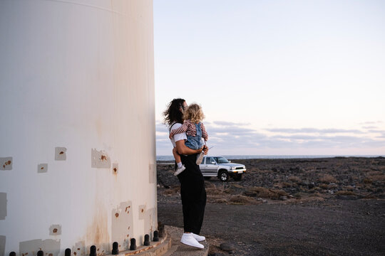Father and son exploring Gran Canaria, Spain