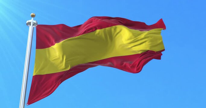 Caazapa City Flag, Paraguay. Loop