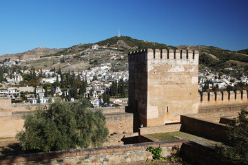 Alhambra castle in Granada, Andalucia, Spain	