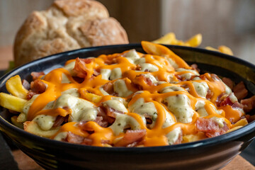 Bacon cheese fries