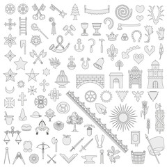 100 gemeine Figuren – Wappen/Heraldik