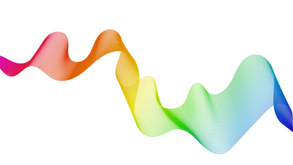 Abstract backdrop with wave gradient lines