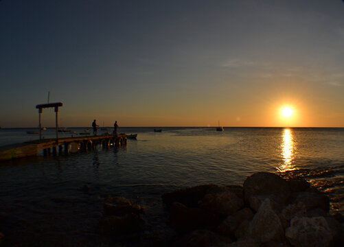 SUNSET IN THE PARADISE , CURACAO © gustavo