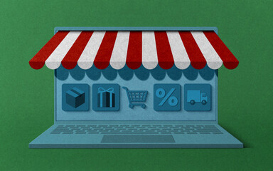 Online market on your laptop