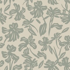 Floral Seamless Pattern Design Background