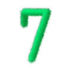 ベクター柔らかいふわふわ数字	