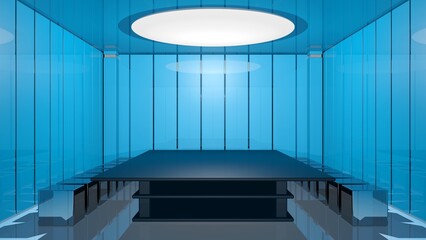 Obraz premium türkiser Konferenzraum, Wartezimmer