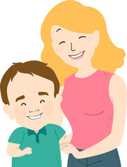 Man Woman Dwarfism Couple Happy Illustration