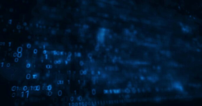 Digital technology and computer background. Science, cyber security, data code, communication and business. Loopable and seamless abstract 3d animation.
