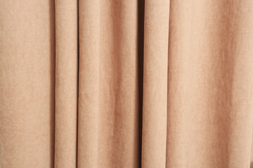 Fototapeta premium pink curtain folds close up texture
