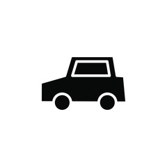 Car, Automobile, Transportation Solid Icon Vector Illustration Logo Template. Suitable For Many Purposes.