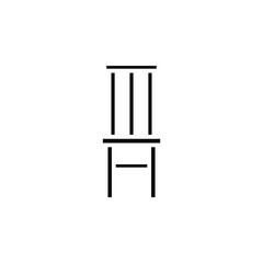 Chair, Seat Solid Icon Vector Illustration Logo Template. Suitable For Many Purposes.