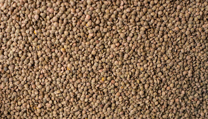Top view at greek lentils. 