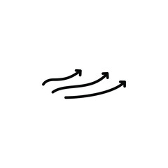 Wind, Air Solid Icon Vector Illustration Logo Template. Suitable For Many Purposes.