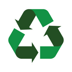Obraz premium Simple flat Universal Recycling Symbol