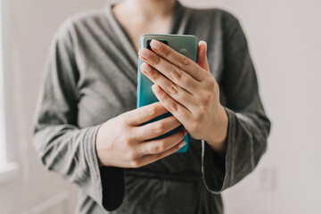 mobile phone in hands