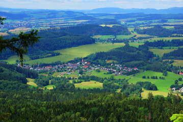 Fototapeta na wymiar Góry Stołowe Polska widok ze szczytów