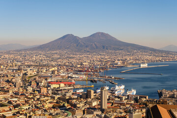 Naples City centre in Campania Italy.
