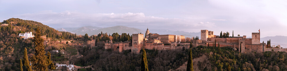 Panorámica de la Alhambra de Granada