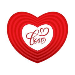 Red heart shapes vector illustration. Design elements for Valentine's day, love, or romance. Flat heart collection, herz sammlung