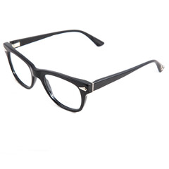 eyeglass frames on a white background. Stylish framed glasses on a white background.