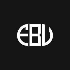 FBU letter logo design on black background. FBU creative initials letter logo concept. FBU letter design.
