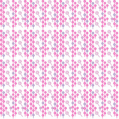 Vector seamless striped lollipop pattern