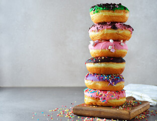 Fresh sweet donuts
