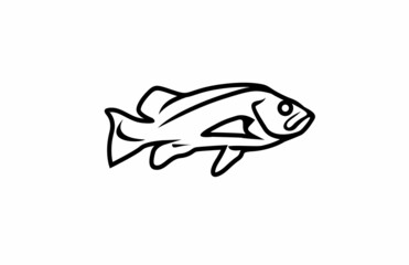 Abstract Vector Design Illustrative Fish