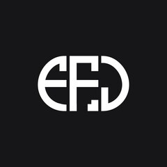 FFJ letter logo design on black background. FFJ creative initials letter logo concept. FFJ letter design.