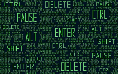 Cyberpunk. Horizontal pattern.