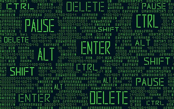 Cyberpunk. Horizontal pattern.