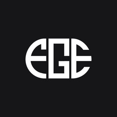 Obraz premium FGE letter logo design on black background. FGE creative initials letter logo concept. FGE letter design.