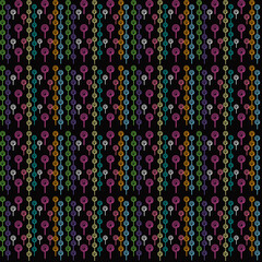 Vector seamless striped lollipop pattern