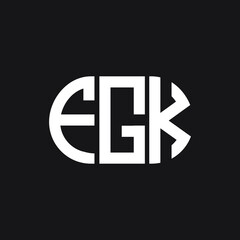 FGK letter logo design on black background. FGK creative initials letter logo concept. FGK letter design.