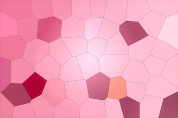 Geometric abstract wallpaper in pink tones. Square template.