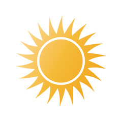 sun web icon - vector design element
