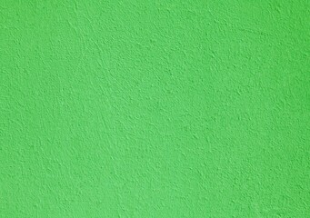 Naklejka na ściany i meble Green textured wall, texture, background. Structural plaster, covered with water-based paint. Plane, uneven surface in green color